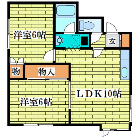 しろがねパレスの物件間取画像